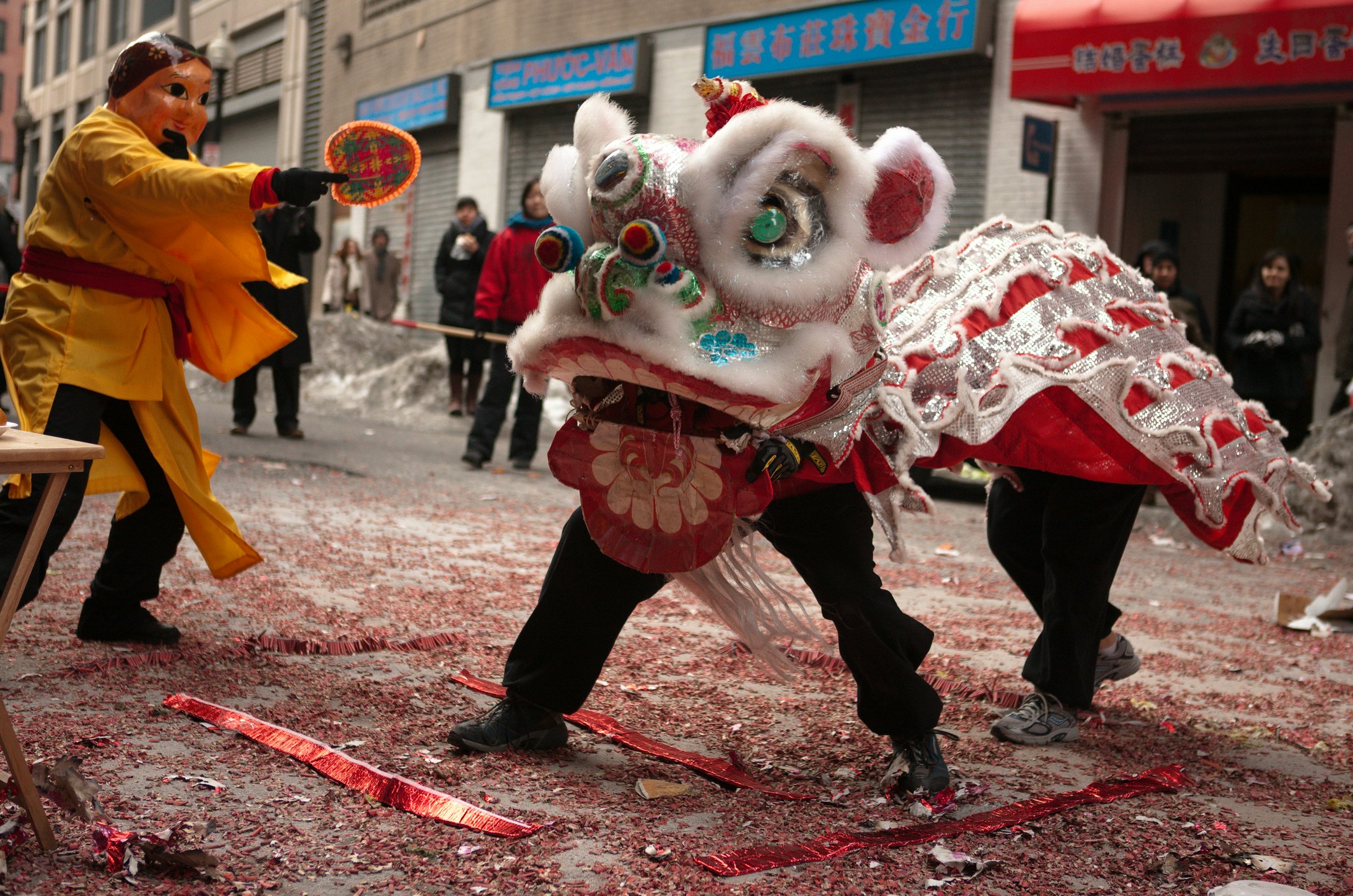 „Dragon Dance“ koncertavo „Mėnulio Naujųjų metų“ šventėje Bostone.