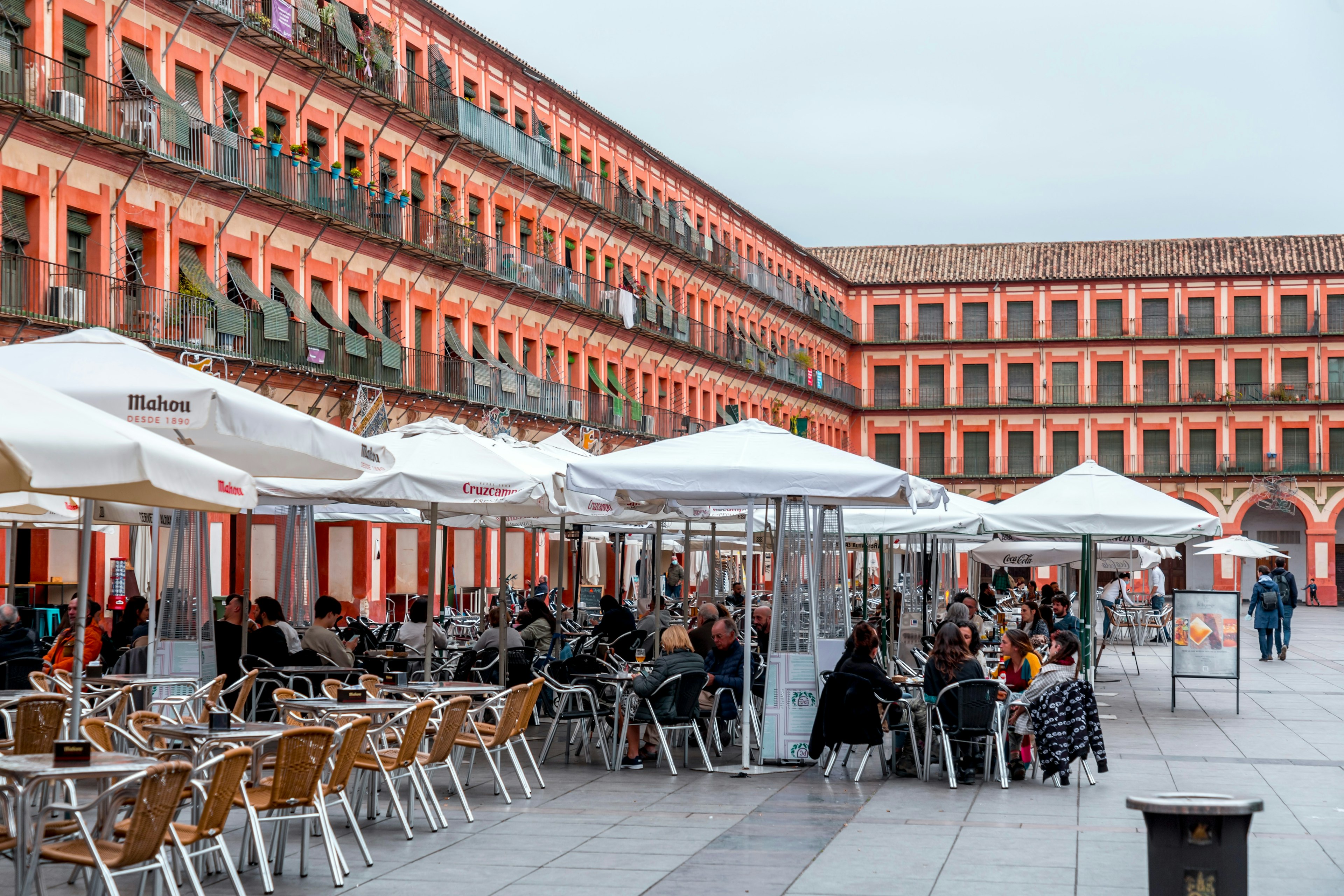 Plaza de la Corredera Cordoboje, Andalūzijoje, Ispanija, viena didžiausių aikščių regione