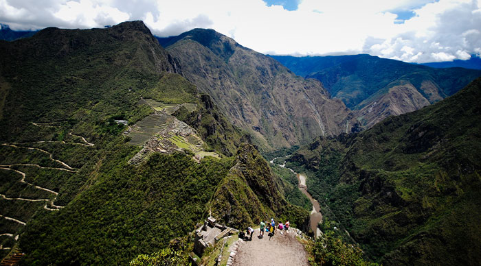 Panorama Machu Picchu vaizdas iš Huayna Picchu