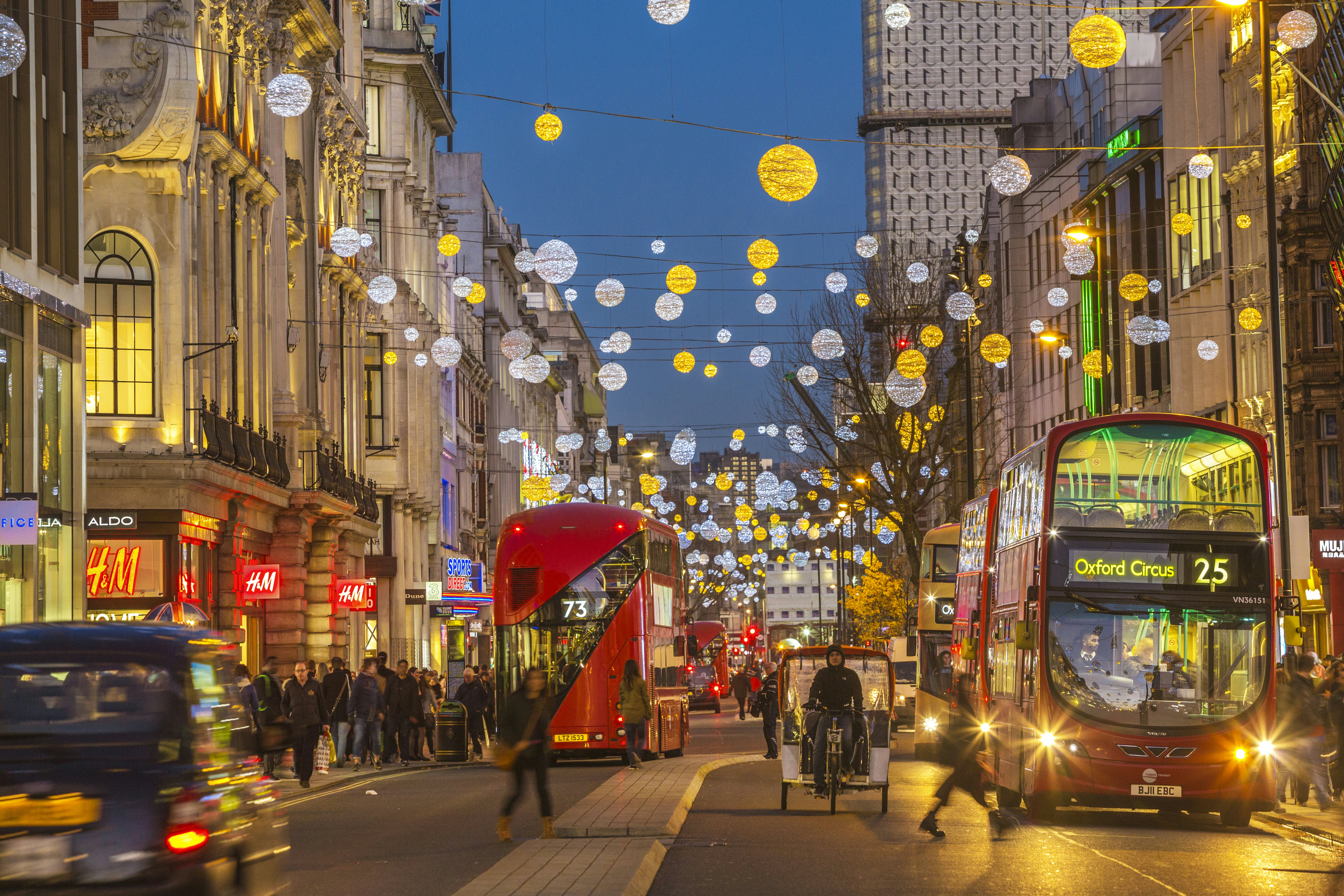 Oxford Street. West End of London. Westminster City. London. United Kingdom