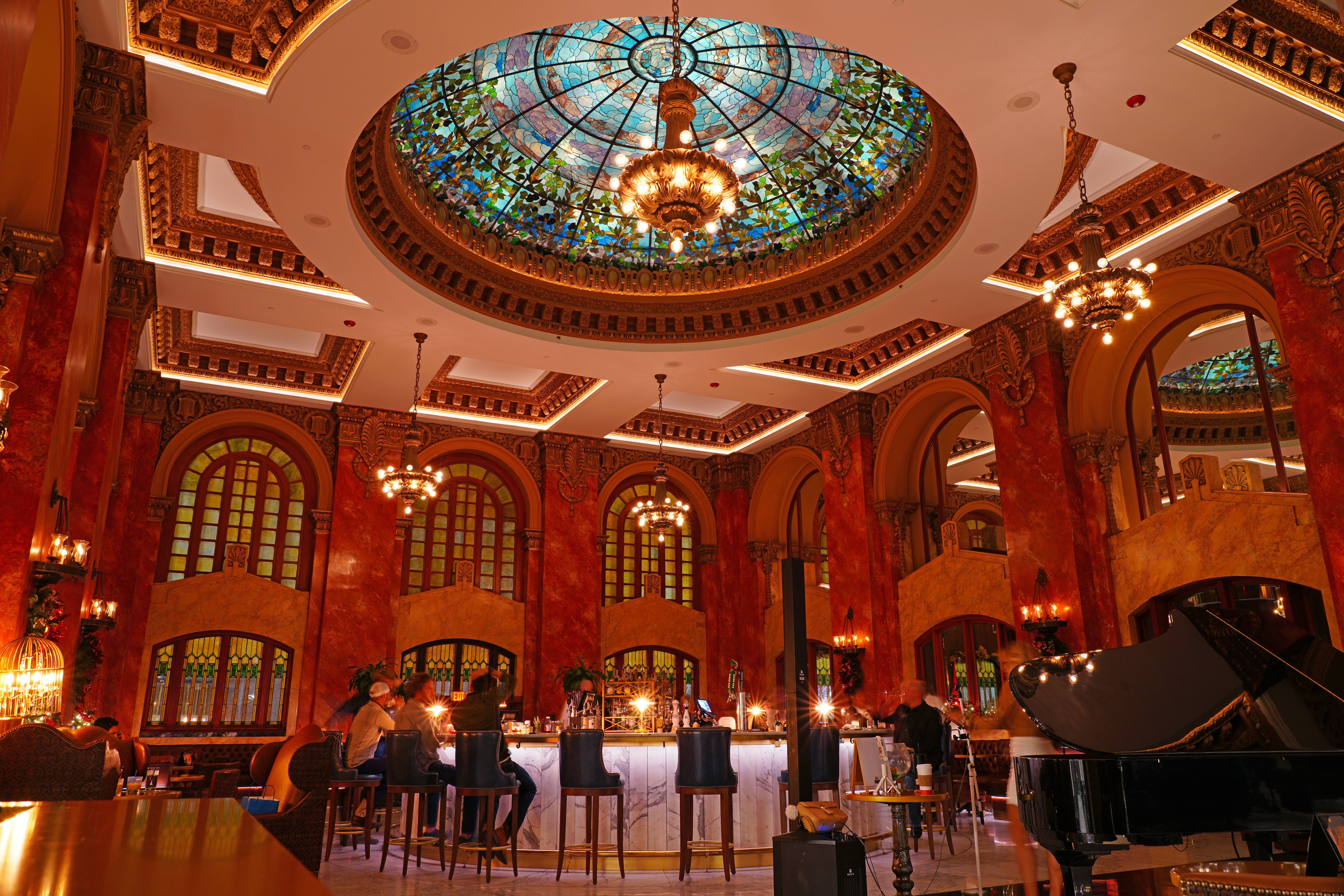 Viešbučio „Paso del Norte“, orientyro pastato, esančio JAV nacionaliniame istorinių vietų registre, interjeras, kurį dabar valdo „Marriott“ El Paso, Teksasas, JAV