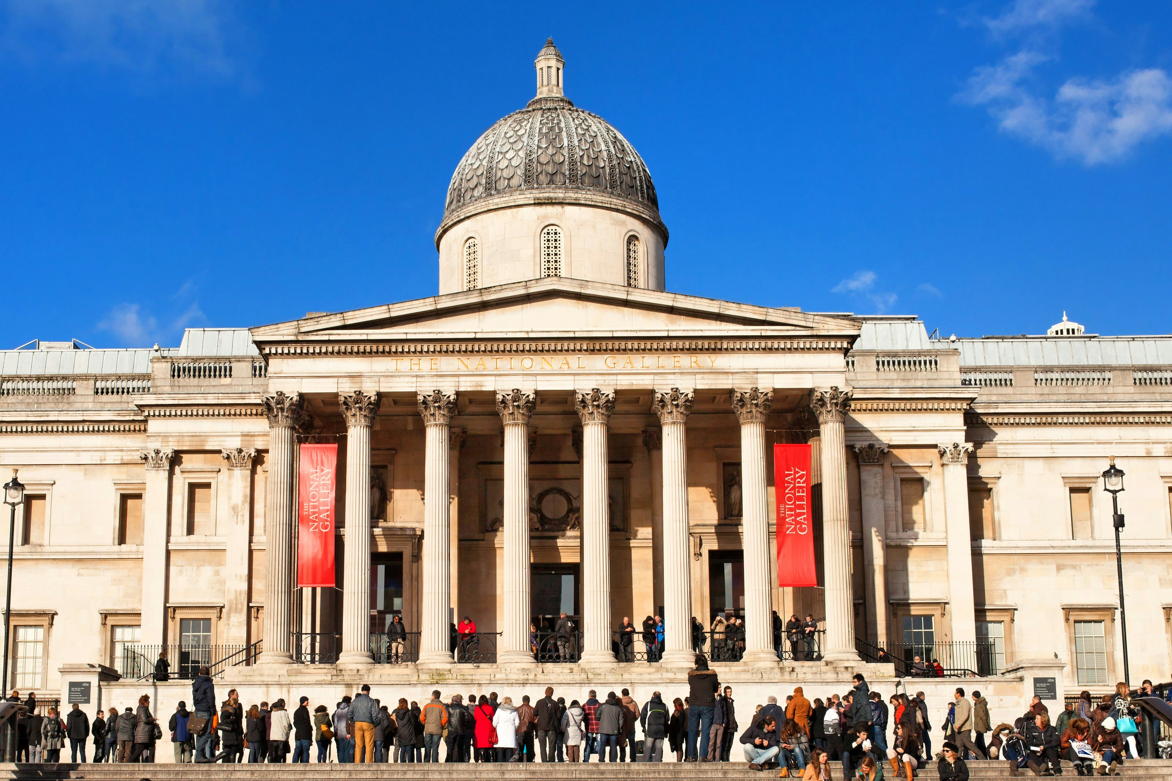 National portrait gallery and Trafalgar Square
