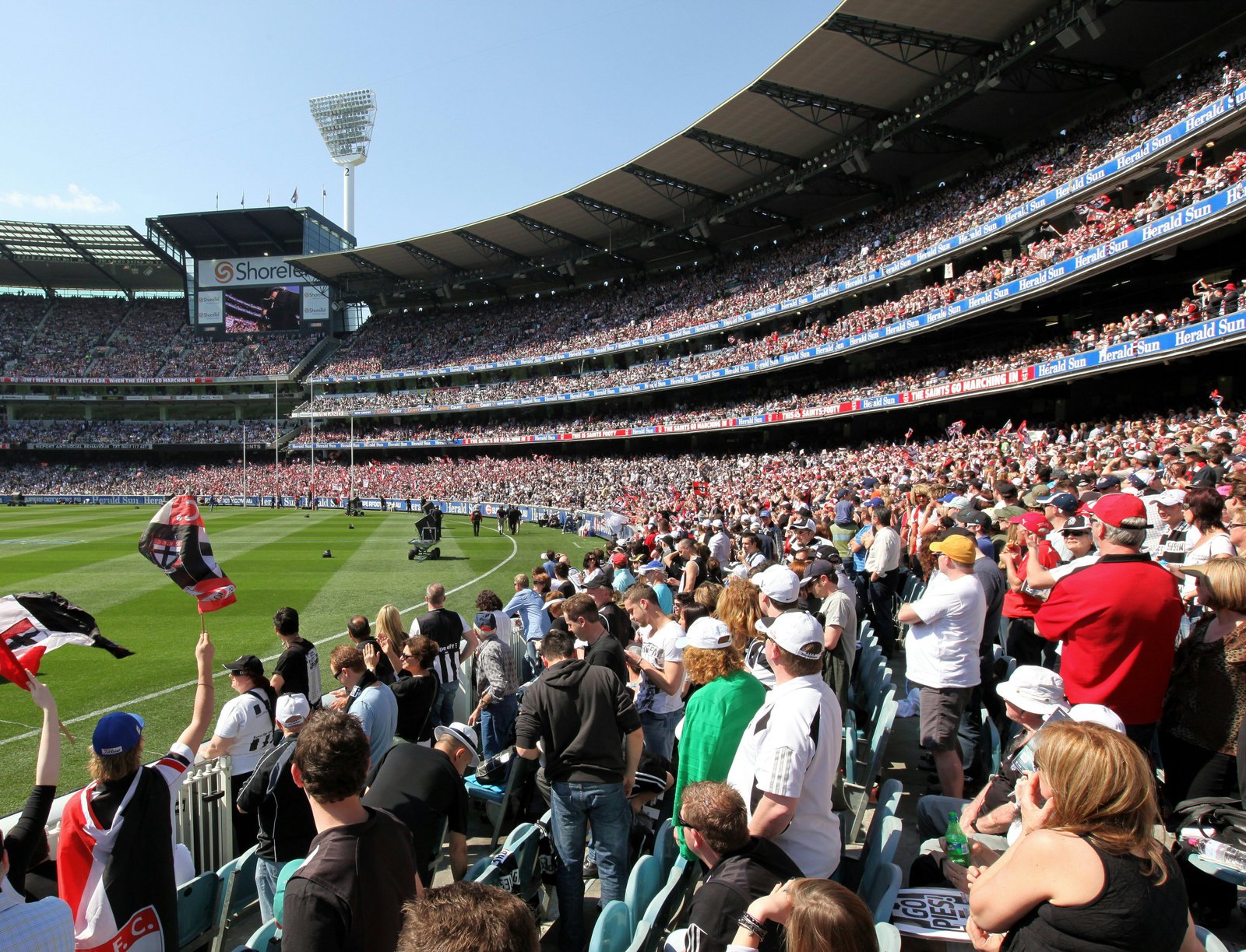 Minia Collingwood St Kilda AFL didžiojo finalo finale MCG Melburne