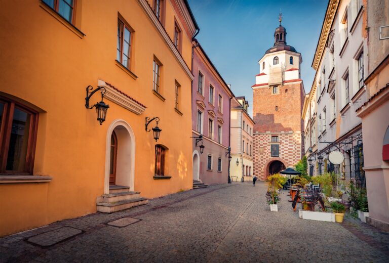 Liublino senamiesčio gatvė ir Krokuvos vartai